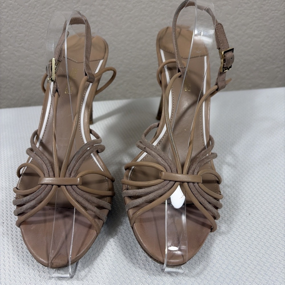 Diane von Furstenberg Women's Milena Nude Specchio High Heels size 8.5 / 38.5 - Picture 2 of 9
